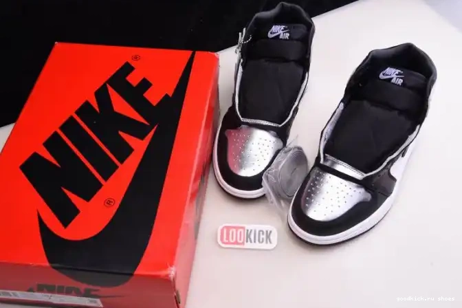 Rep OG JORDAN 1 CD0461-001 TOE AIR HIGH SILVER WMNS 0506